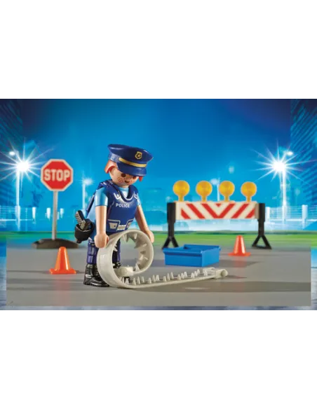 Playmobil City Action Posto di blocco della Polizia