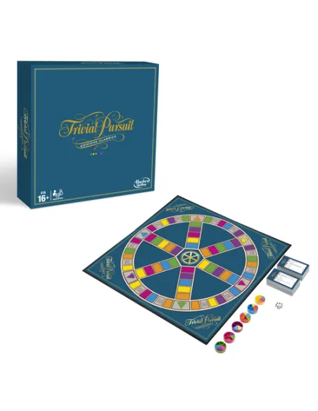 Hasbro Gaming Trivial Pursuit , gioco in scatola, sfida trivial, da 16 anni in su, per 2-6 giocatori