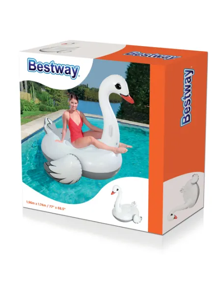 Bestway 41111 galleggiante da piscina e da spiaggia Nero, Grigio, Rosso, Bianco Vinile Gonfiabile cavalcabile