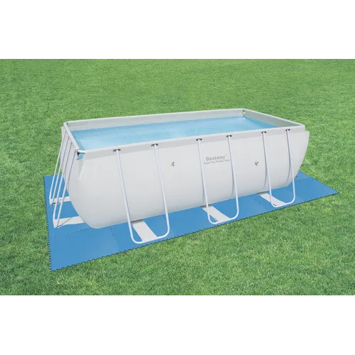 TAPPETINO BASE MORBIDO 8PZ 50X50 BLU (58220)
