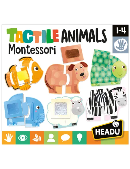 Headu Tactile Animals Montessori