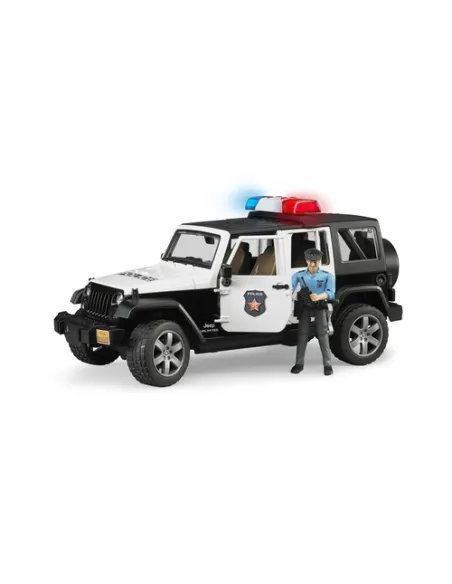 JEEP WRANGLER RUBICON UNLIMITED DELLA POLIZIA CON PERSONAGGIO LUCI E SUONI (2526)