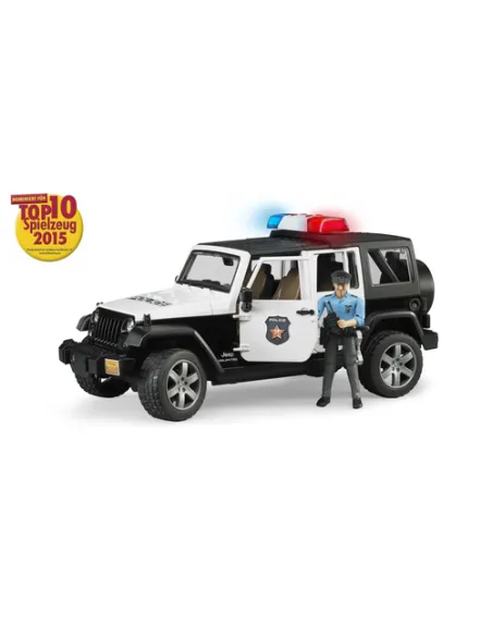 JEEP WRANGLER RUBICON UNLIMITED DELLA POLIZIA CON PERSONAGGIO LUCI E SUONI (2526)