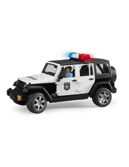 JEEP WRANGLER RUBICON UNLIMITED DELLA POLIZIA CON PERSONAGGIO LUCI E SUONI (2526)