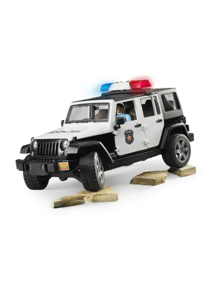 JEEP WRANGLER RUBICON UNLIMITED DELLA POLIZIA CON PERSONAGGIO LUCI E SUONI (2526)