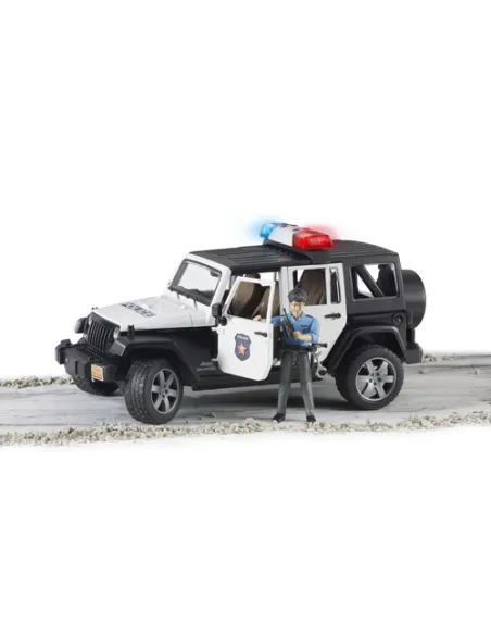 JEEP WRANGLER RUBICON UNLIMITED DELLA POLIZIA CON PERSONAGGIO LUCI E SUONI (2526)