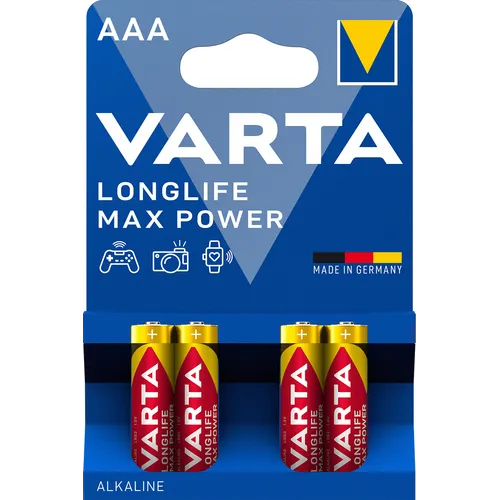 Varta Longlife Max Power, Batteria Alcalina,...