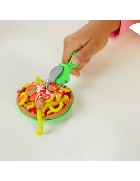 Play-Doh La Pizzeria, playset con 5 vasetti di pasta da modellare