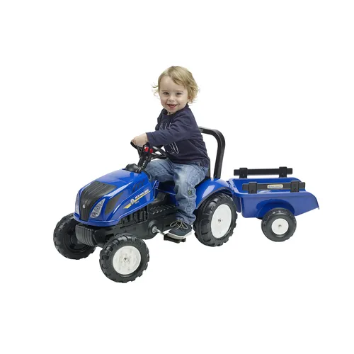 TRATTORE PEDALI NEWHOLLAND+RIMORCHIO (3080AB)