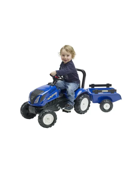 TRATTORE PEDALI NEWHOLLAND+RIMORCHIO (3080AB)