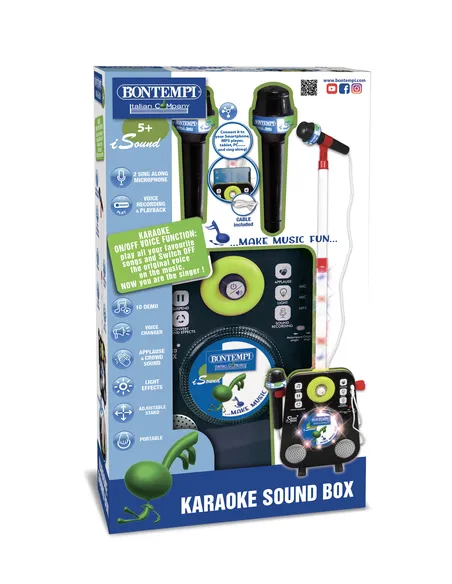 Bontempi Karaoke Sound box with 2 singalong microphone