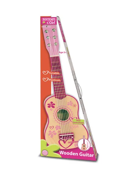 Bontempi Wooden Guitar with 6 strings