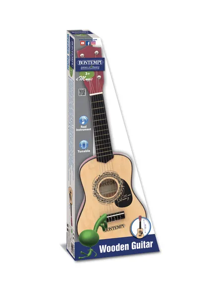 Bontempi Wooden Guitar with 6 strings