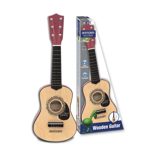 Bontempi Wooden Guitar with 6 strings