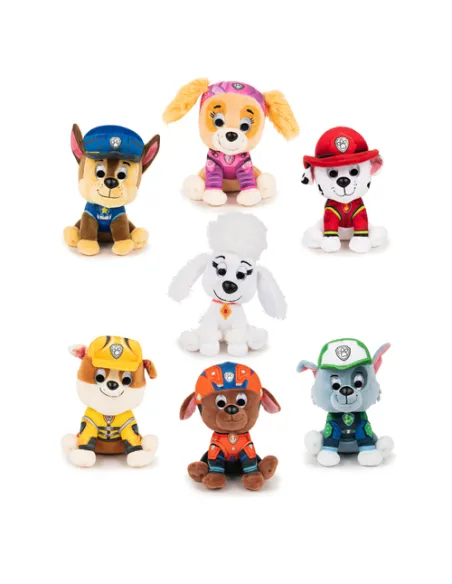PAW Patrol Gund , Peluche cucciolo a sorpresa, 15cm, versione Film - da 1 anno