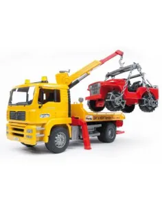 BRUDER MAN TGA Breakdown truck with cross country vehicle