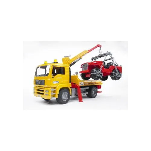 BRUDER MAN TGA Breakdown truck with cross...