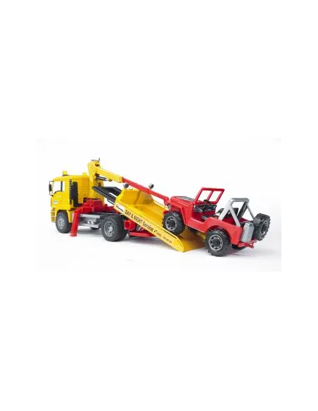 BRUDER MAN TGA Breakdown truck with cross country vehicle