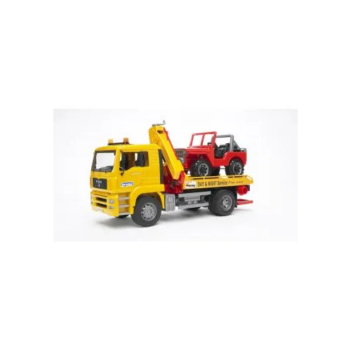 BRUDER MAN TGA Breakdown truck with cross...