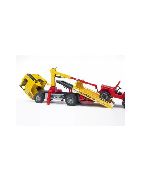 BRUDER MAN TGA Breakdown truck with cross country vehicle