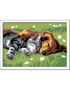 Ravensburger CreArt Sleeping Cats and Dogs Colore per kit... 2