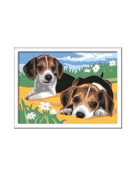 Ravensburger CreArt Jack Russell Puppy Colore per kit di verniciatura in base ai numeri