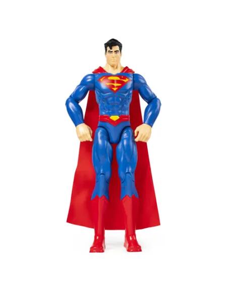 DC Comics SUPERMAN Personaggio Superman 30 cm, con Decorazioni Originali, Mantello e 11 Punti di Articolazione, Giocattoli per B