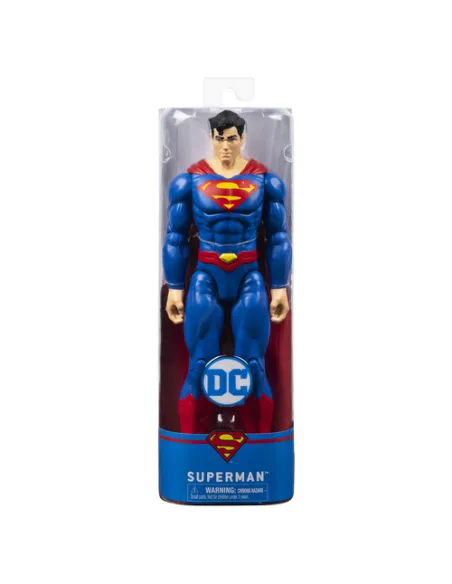 DC Comics SUPERMAN Personaggio Superman 30 cm, con Decorazioni Originali, Mantello e 11 Punti di Articolazione, Giocattoli per B