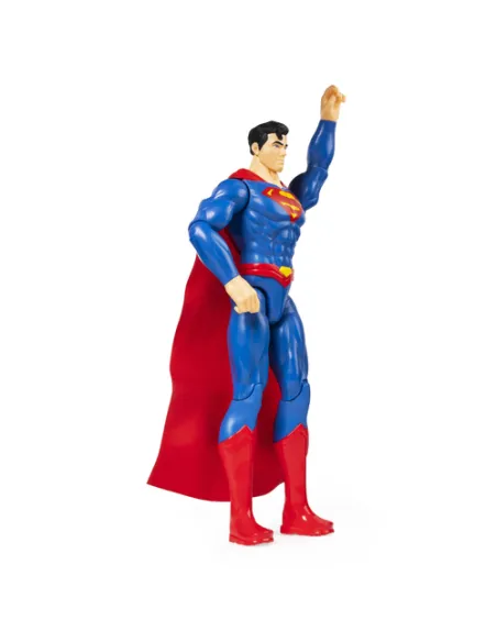DC Comics SUPERMAN Personaggio Superman 30 cm, con Decorazioni Originali, Mantello e 11 Punti di Articolazione, Giocattoli per B