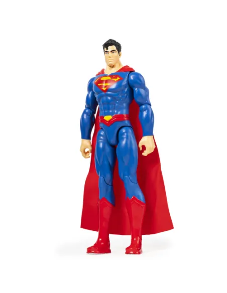 DC Comics SUPERMAN Personaggio Superman 30 cm, con Decorazioni Originali, Mantello e 11 Punti di Articolazione, Giocattoli per B