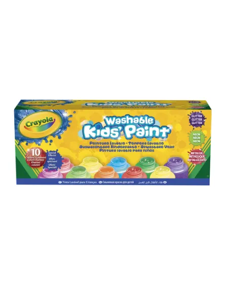 Crayola 54-2395 pittura ad acqua Multi 59 ml Vasetto 10 pz