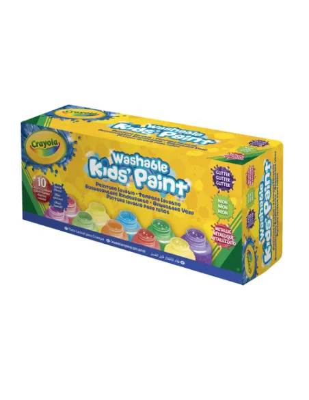 Crayola 54-2395 pittura ad acqua Multi 59 ml Vasetto 10 pz