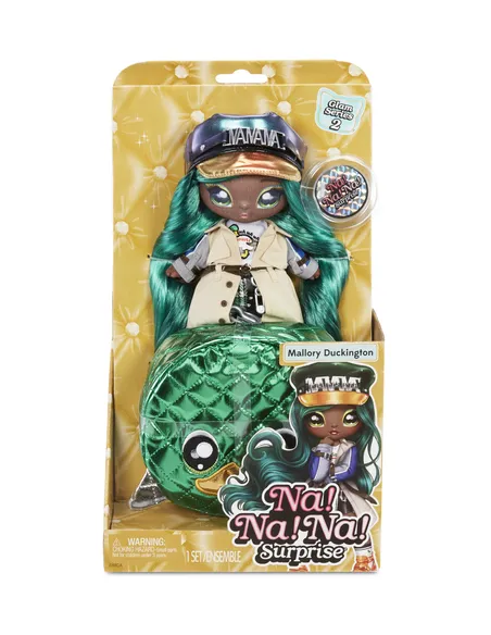 Na! Na! Na! Surprise 2-in-1 Fashion Doll and Purse Glam Series 2- Mallory Duckington (Mallard Duck)