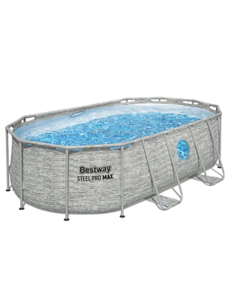 Bestway 56714 piscina fuori terra Piscina con bordi Piscina ovale 7250 L Marrone