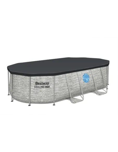 Bestway 56714 piscina fuori terra Piscina con bordi Piscina ovale 7250 L Marrone