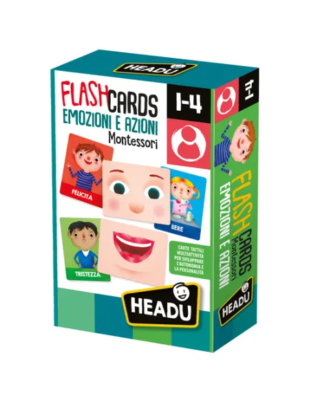 Headu Flashcards Montessori Emozioni e Azioni