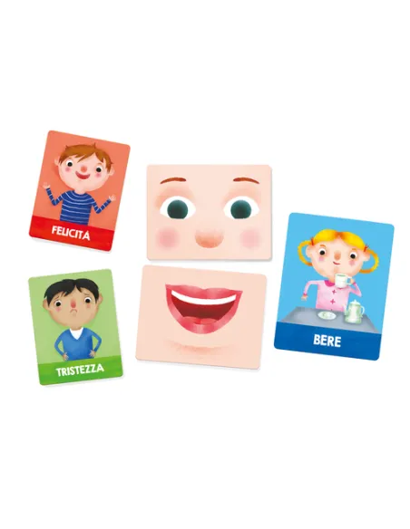 Headu Flashcards Montessori Emozioni e Azioni