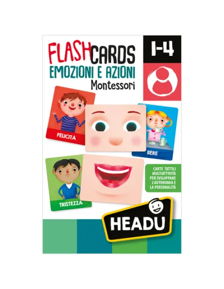 Headu Flashcards Montessori Emozioni e Azioni