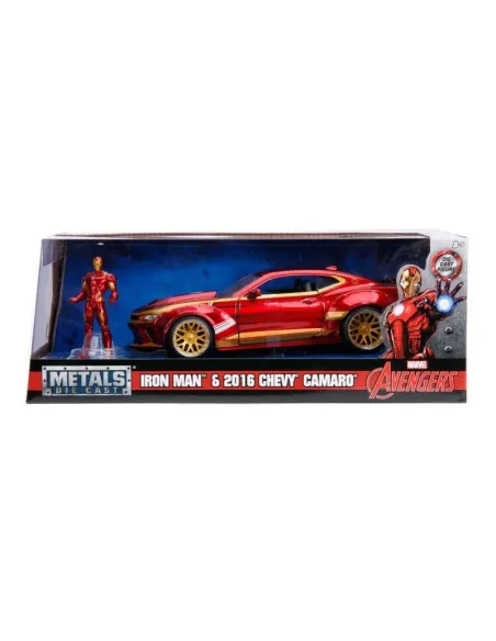 Simba Toys Marvel Ironman Chevy Camaro Ss Del 2016 In Scala 1:24 Con Personaggio Di Ironman In Die Cast