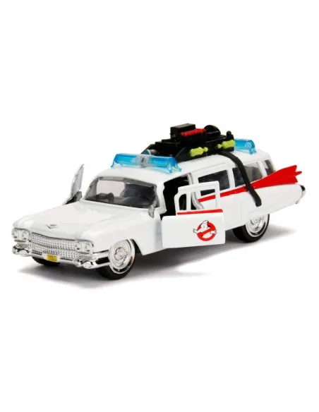 Simba Toys Ghostbuster Ecto-1, In Scala 1:24 Die-Cast, Funzionamento A Ruota Libera, Parti Apribili