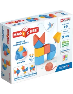 Geomag MagiCube 3 Shapes Recycled Animals