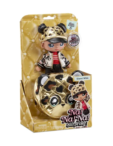 Na! Na! Na! Surprise 2-in-1 Fashion Doll and Purse Glam Series 2- Gianni Wilde (Cheetah Boy)