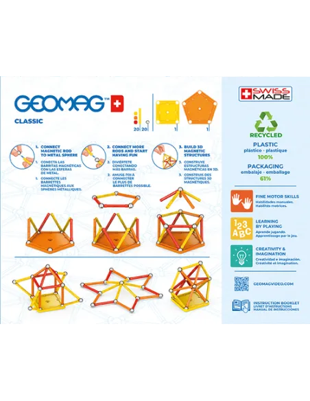 Geomag Classic GM271 giocattolo antistress Giocattolo con magnete al neodimio