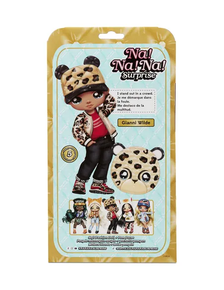 Na! Na! Na! Surprise 2-in-1 Fashion Doll and Purse Glam Series 2- Gianni Wilde (Cheetah Boy)