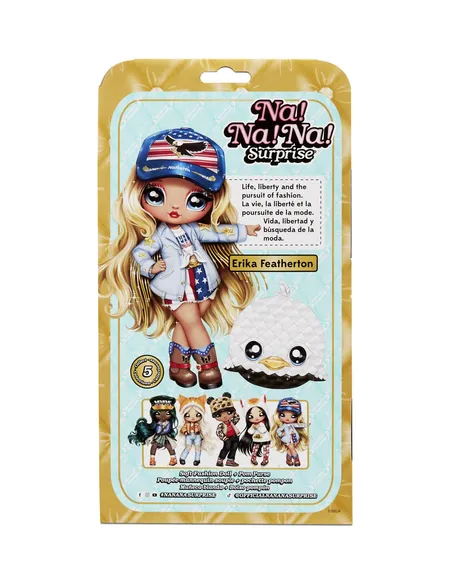 Na! Na! Na! Surprise Surprise 2-in-1 Fashion Doll and Purse Glam Series 2- Erika Featherton (Eagle)