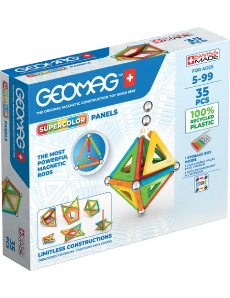 Geomag SuperColor Panels Recycled Giocattolo con magnete al neodimio