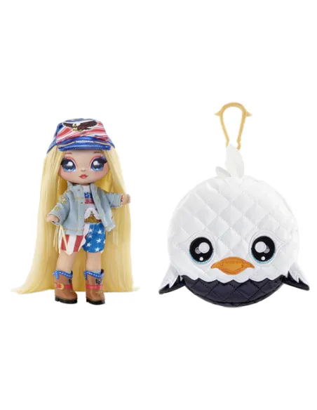 Na! Na! Na! Surprise Surprise 2-in-1 Fashion Doll and Purse Glam Series 2- Erika Featherton (Eagle)