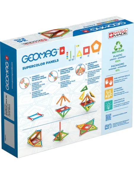 Geomag SuperColor Panels Recycled Giocattolo con magnete al neodimio