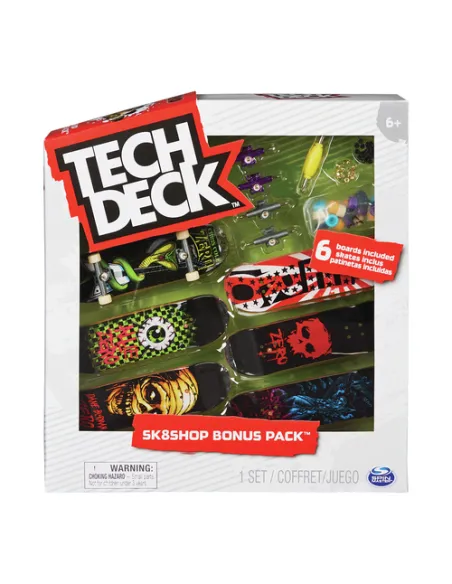 Tech Deck , confezione Premium da 6 Mini Skate, Assortiti e Originali, 6028845