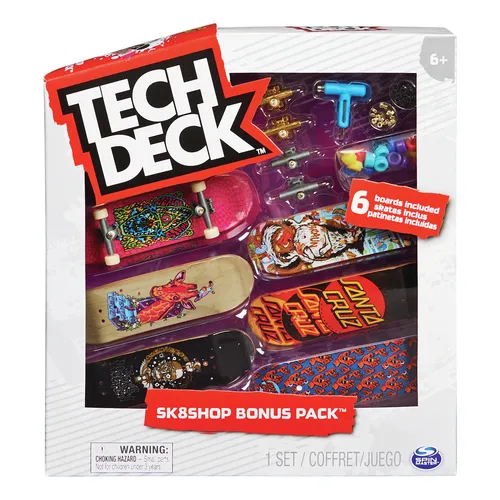 Tech Deck , confezione Premium da 6 Mini Skate,...